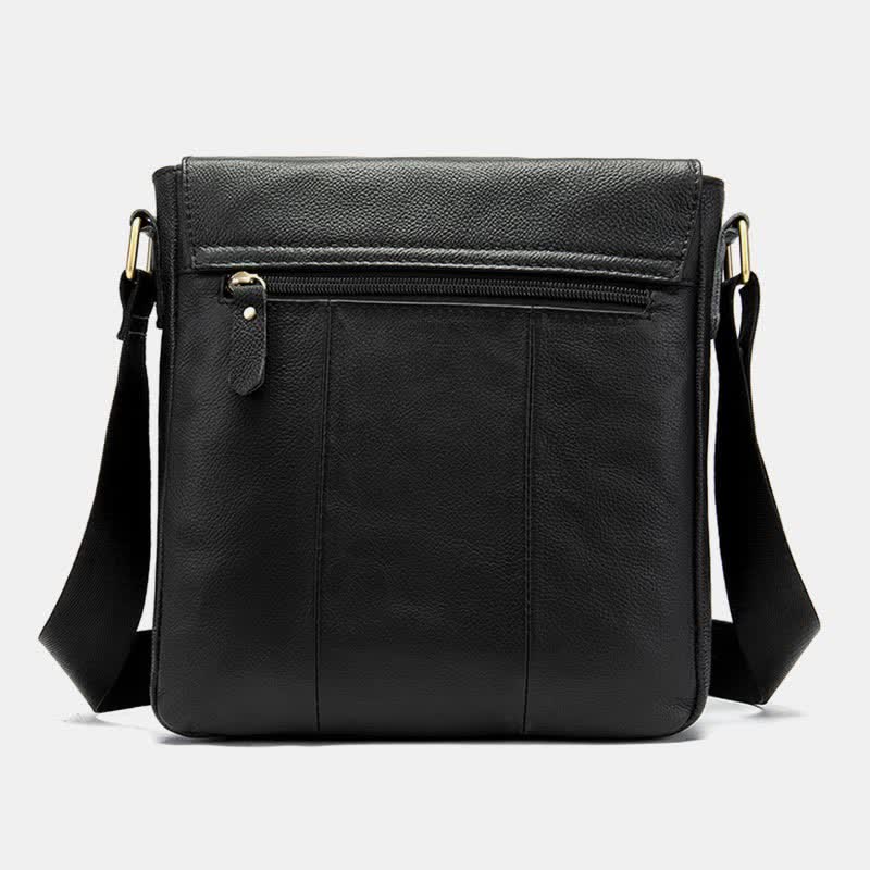 Herren Umhängetasche Echtes Leder Kleine Messenger Bag Crossbody Bag