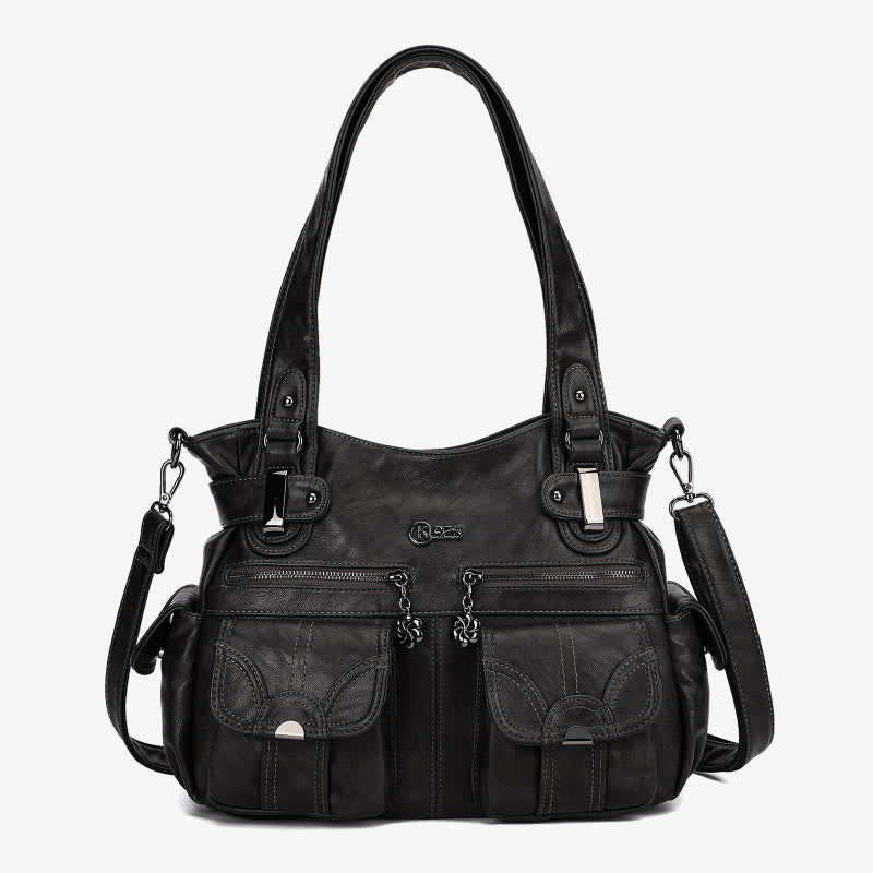 Tragetasche für Damen, für den täglichen Ausflug, mehrere Taschen, eine farbige Tasche
