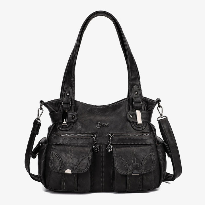 Tragetasche für Damen, für den täglichen Ausflug, mehrere Taschen, eine farbige Tasche
