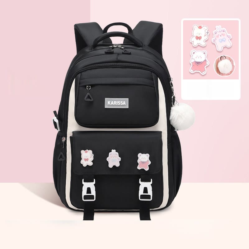 Rucksack für Frauen süßes Accessoire wasserabweisende langlebige Schultasche