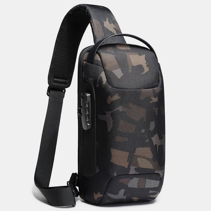 Wasserdichte Schultertasche mit USB-Ladeanschluss