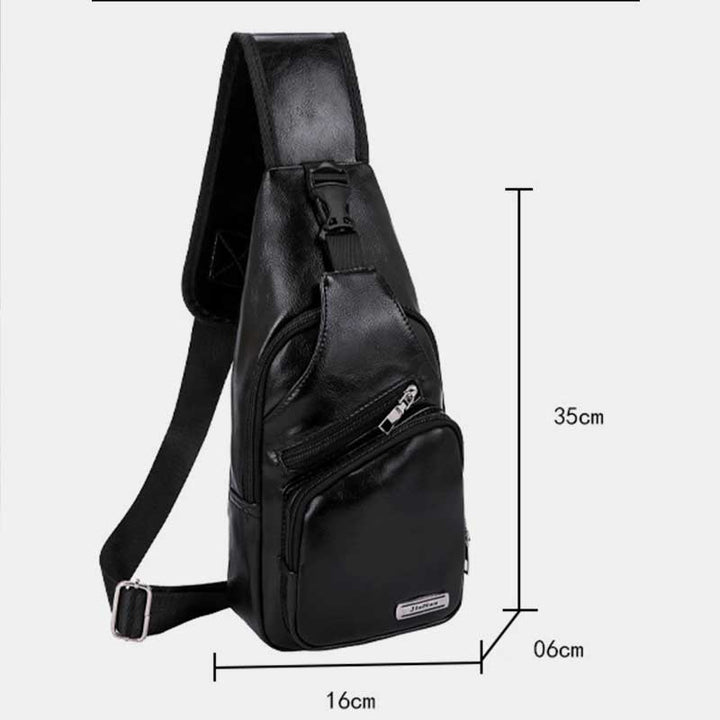 Weiche, dreifach verwendbare Schultertasche mit mehreren Taschen für Ausflüge