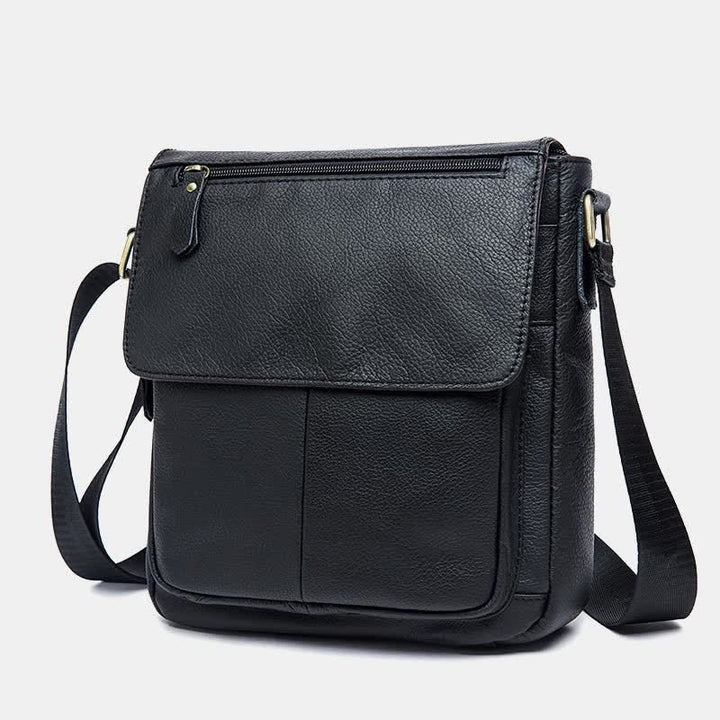 Herren Umhängetasche Echtes Leder Kleine Messenger Bag Crossbody Bag
