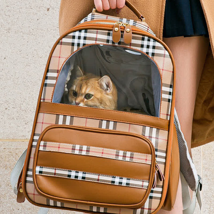 Haustier-Tragerucksack für Hunde, Katzen, Welpen, mit belüftetem Design, wasserdicht