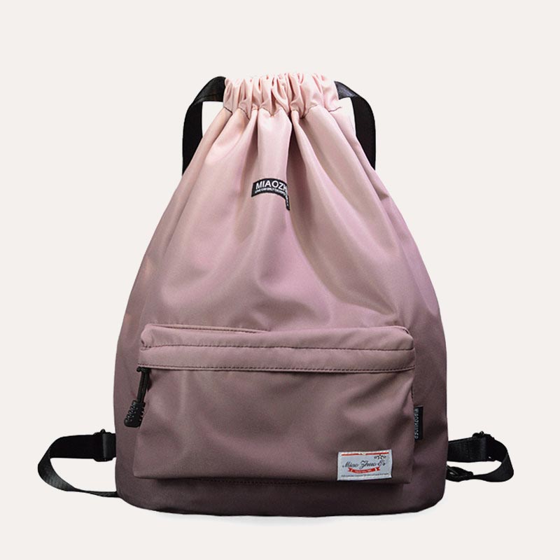 Wasserdichter Nylon-Rucksack mit großer Kapazität und Kordelzug für Sport, Schwimmen, Yoga