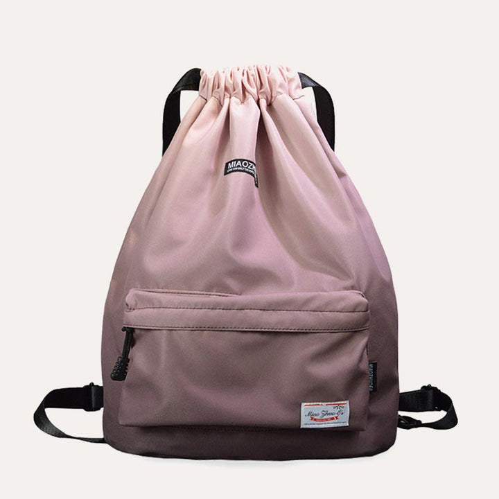 Wasserdichter Nylon-Rucksack mit großer Kapazität und Kordelzug für Sport, Schwimmen, Yoga