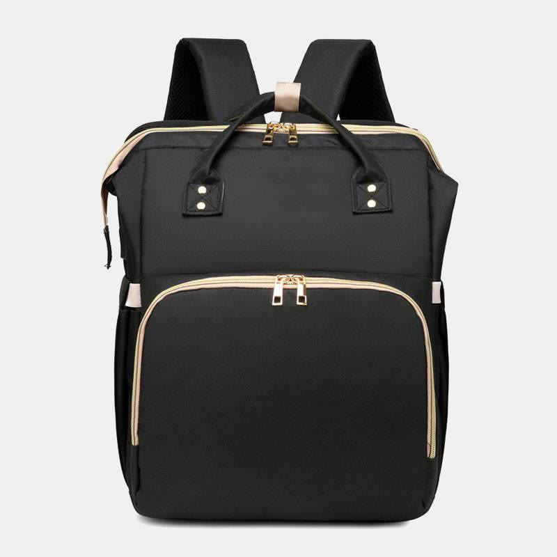 Wickeltasche, tragbarer Reiserucksack mit Wickelunterlage, USB-Aufladung 