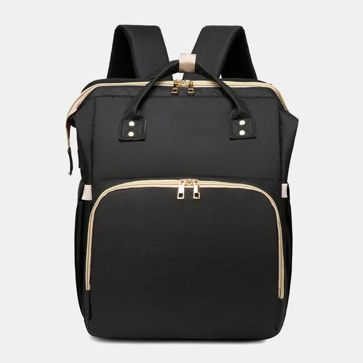 Wickeltasche, tragbarer Reiserucksack mit Wickelunterlage, USB-Aufladung 