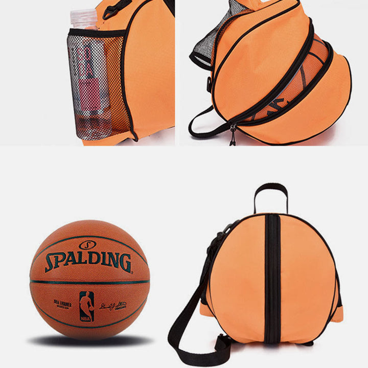 Runde Oxford-Basketball-Aufbewahrungstasche, tragbare Outdoor-Sport-Trainingstasche