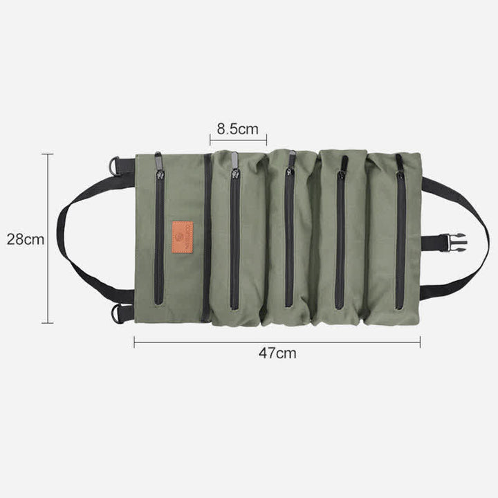 Werkzeug-Rolltasche-Organizer, robuste Werkzeug-Handtasche mit 5 Werkzeugtaschen