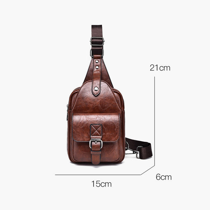 Schultertasche für Herren, für den täglichen Gebrauch, lässige, wasserdichte Retro-Umhängetasche
