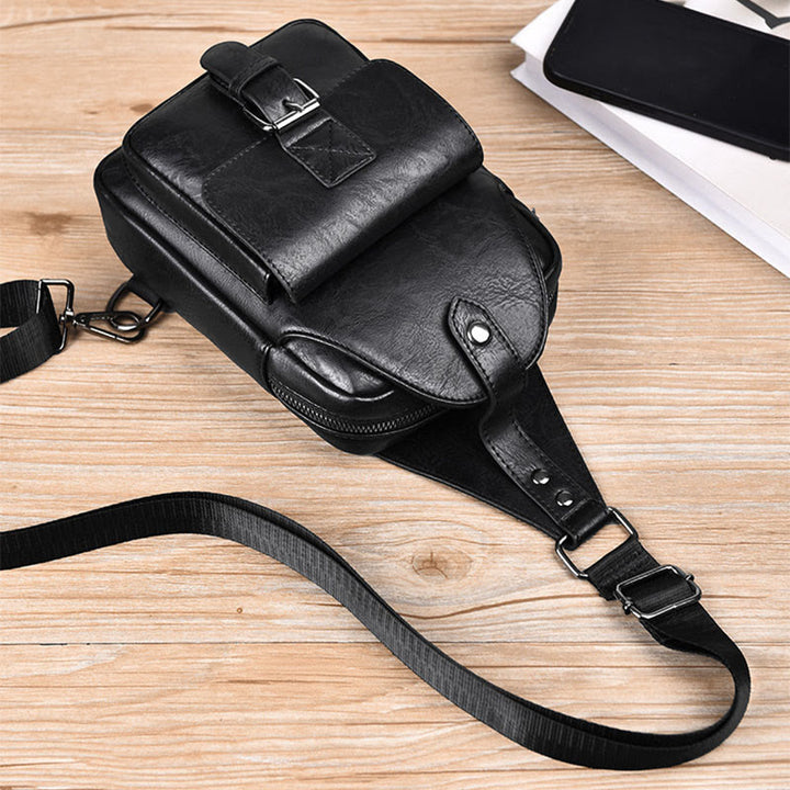 Schultertasche für Herren, für den täglichen Gebrauch, lässige, wasserdichte Retro-Umhängetasche