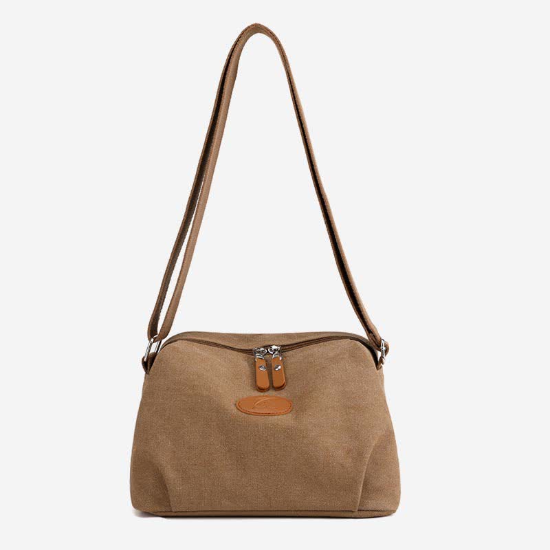 Umhängetasche aus Canvas für Damen, leicht, kleine Schultertasche