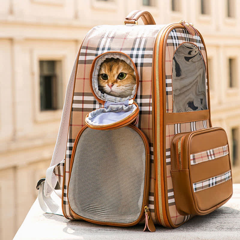 Haustier-Tragerucksack für Hunde, Katzen, Welpen, mit belüftetem Design, wasserdicht