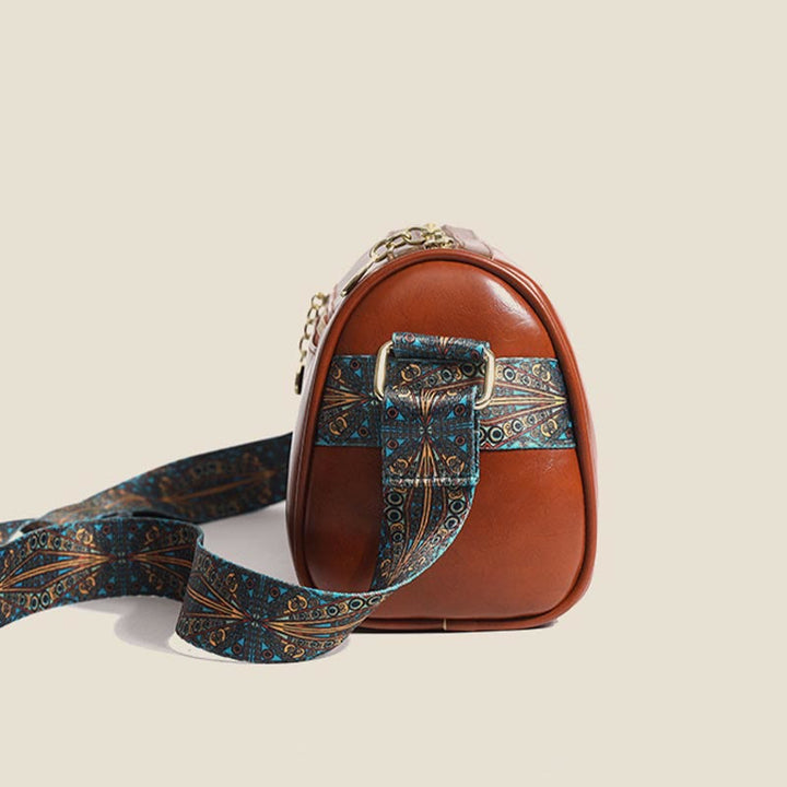 Umhängetasche für Damen, weiches Wachsleder, Vintage, lässige Schultertasche