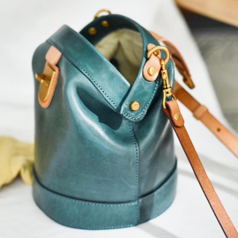 Handgemachte Umhängetasche für Damen im Vintage-Stil, für den täglichen Einkauf