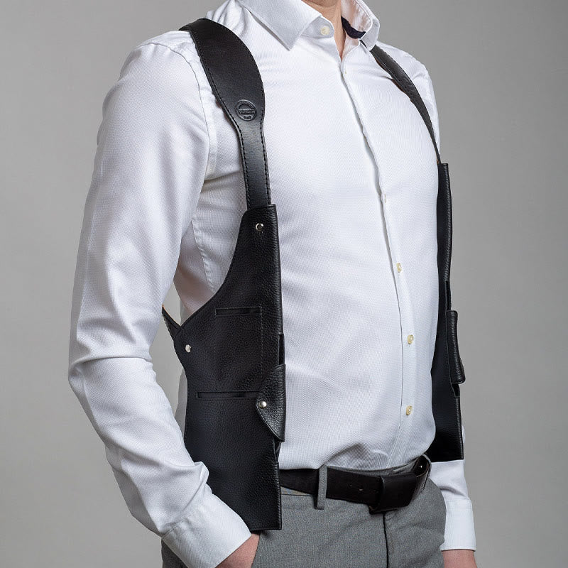 Leder Schulterholster für Frauen Männer Outdoor Sanfte taktische Weste