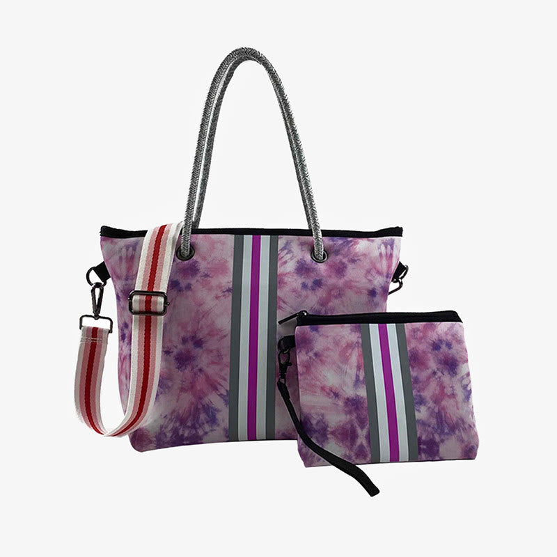 Tragetaschen-Set für Pendler, Rückentasche, breiter Riemen, Schultertasche
