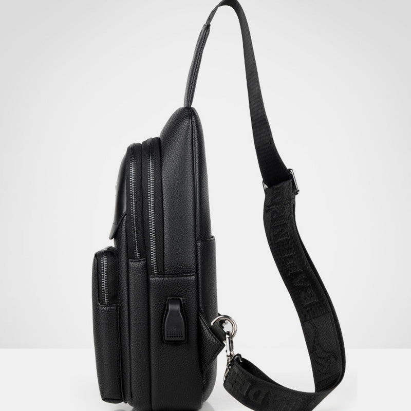 Mehrzweck-Schultertasche, wasserdichter, weicher Umhängerucksack mit USB-Ladeanschluss
