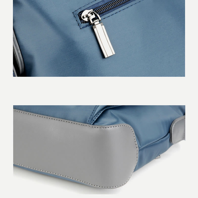 Umhängetasche für Herren, Business-Oxford-Stoff, horizontaler Tagesrucksack