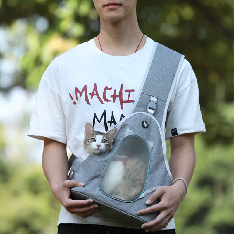 Bequeme, robuste, reflektierende Schultertasche für kleine Haustiere, Katzen und Hunde. - image 1