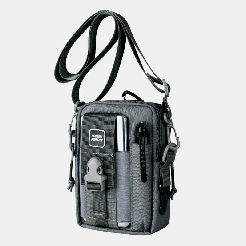 Taktische Hüfttasche mit Gürtelschlaufe, Handytasche für 7,5 Zoll Mobiltelefone mit Umhängegurt