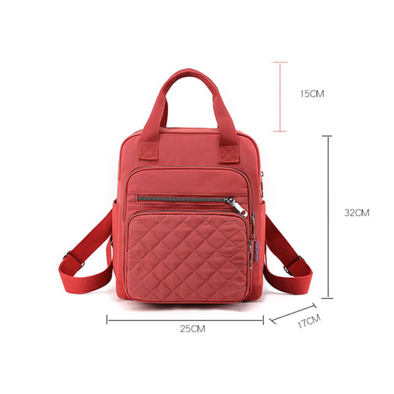 Gesteppter Rucksack, stilvolle Umhängetasche für Damen, Reise- und Freizeitgeldbörsen