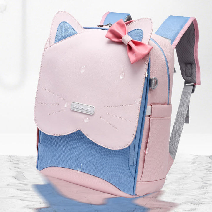 Wasserdichter, leichter Kitten-Rucksack für Schüler, Kinder, Grundschultaschen