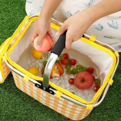Kühltasche für Ausflüge, Reisen, Picknickkorb aus verdickter Aluminiumfolie