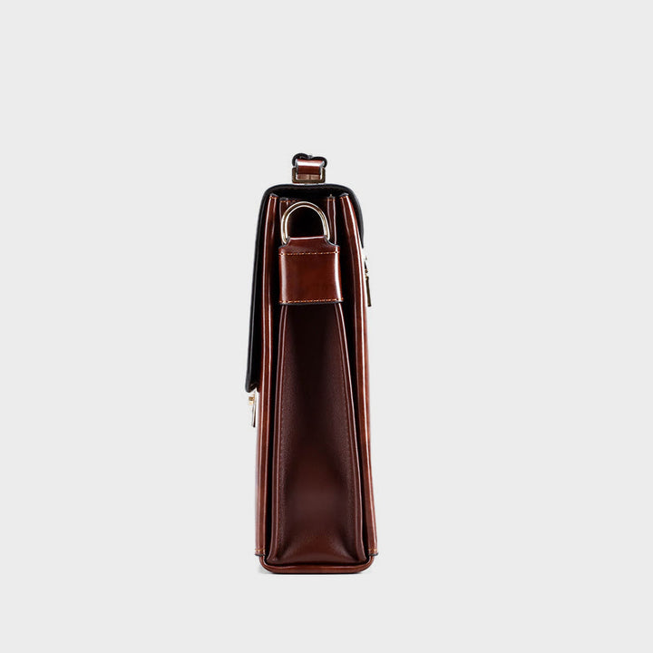 Messenger Bag für Herren, groß, Vintage, mit Schloss, Aktentasche