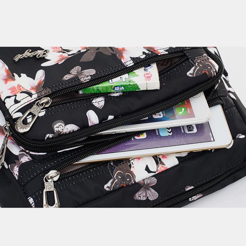 Damen Umhängetasche Multi-Pocket Nylon Schulter Handtasche Geldbörsen Reisetaschen