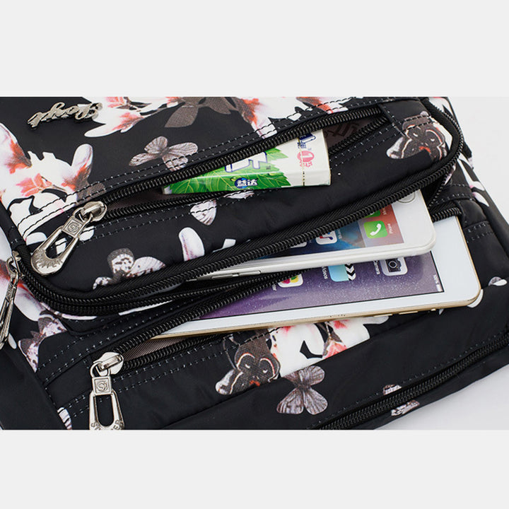 Damen Umhängetasche Multi-Pocket Nylon Schulter Handtasche Geldbörsen Reisetaschen
