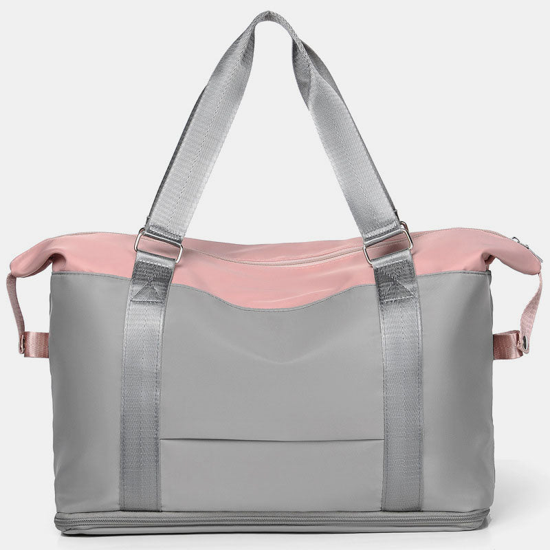 Reisetasche für Damen, große Aufbewahrungstasche mit Fach für trockene und nasse Abteile