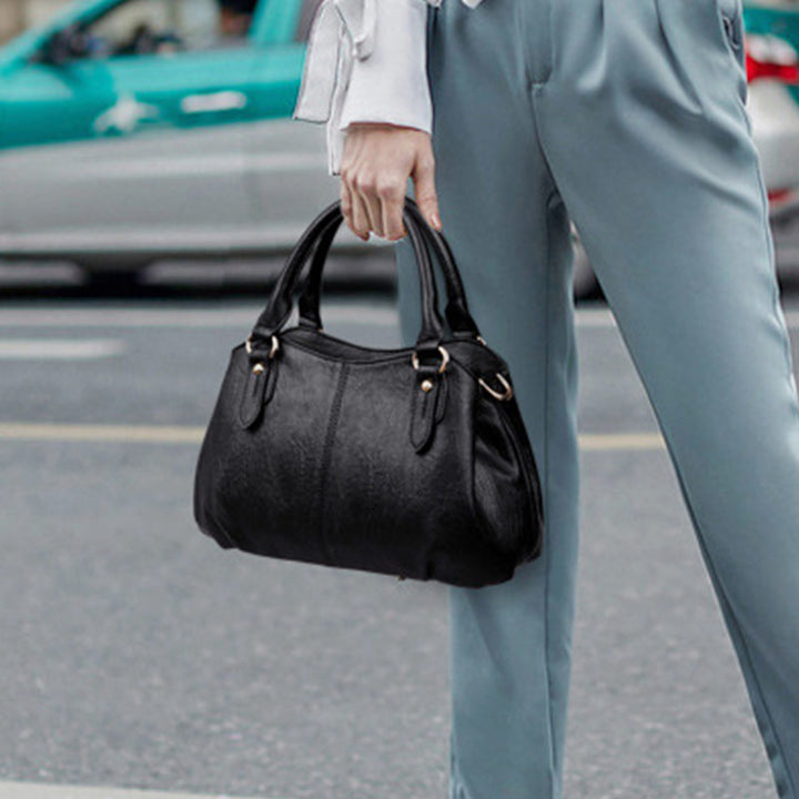 Elegante Handtasche im Vintage-Stil mit großem Fassungsvermögen und Umhängetasche