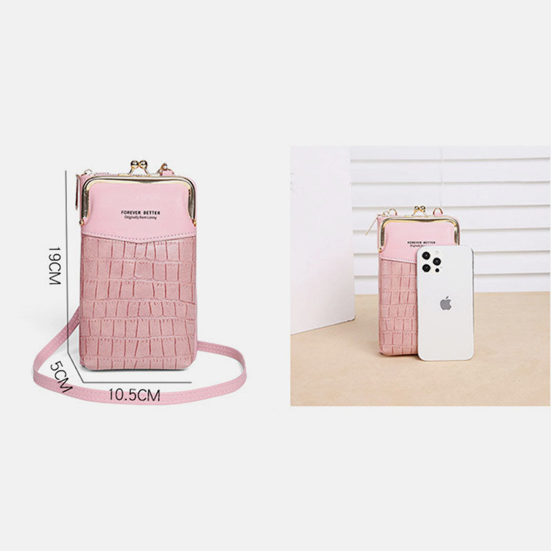 Kleine Crossbody-Handy-Geldbörse für Damen, Mini-Schultertasche, Geldbörse