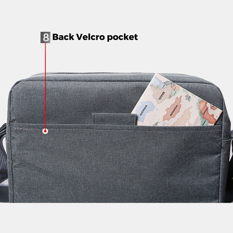 Multifunktionale Messenger-Tasche mit mehreren Fächern, Laptop-Umhängetasche
