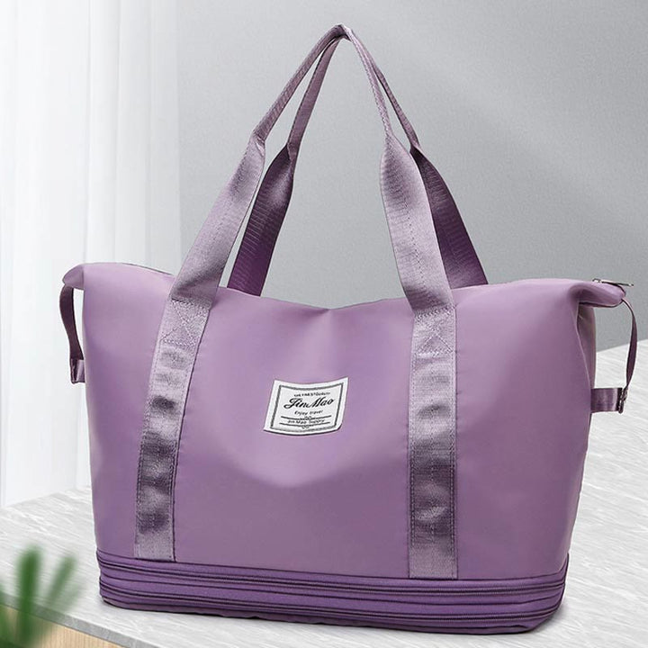 Reisetasche mit doppelter Erweiterung für Damen, groß, leicht, Oxford-Reisetasche