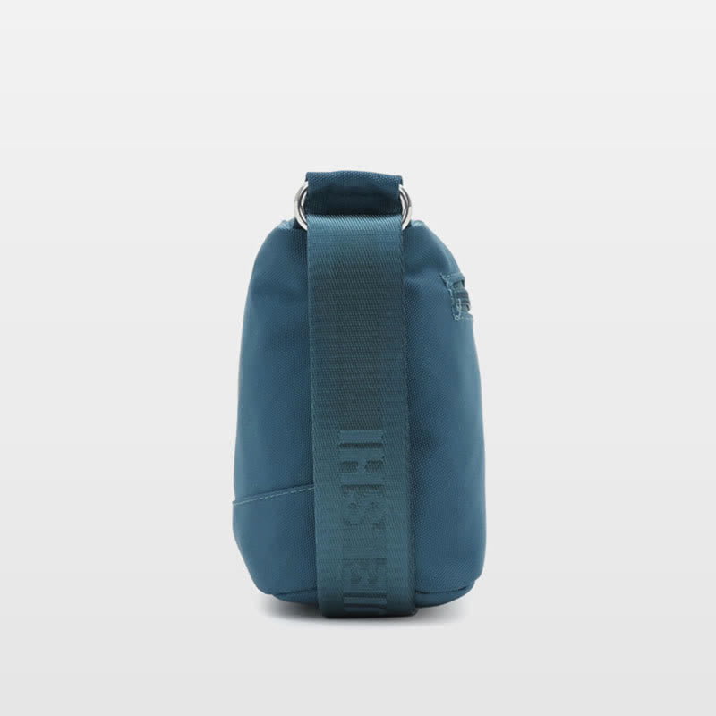 Kleine Umhängetasche mit dreifachem Reißverschluss, leichte, wasserdichte Nylon-Handtasche für Damen