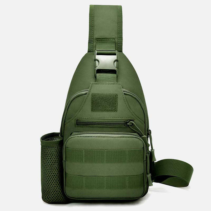 Taktische, militärische, leichte Schultertasche mit mehreren Taschen und USB-Ladeanschluss