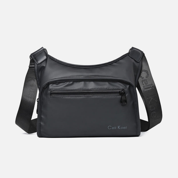 Einfache Messenger Bag mit breitem Riemen, leistungsstarke Umhängetasche für Herren