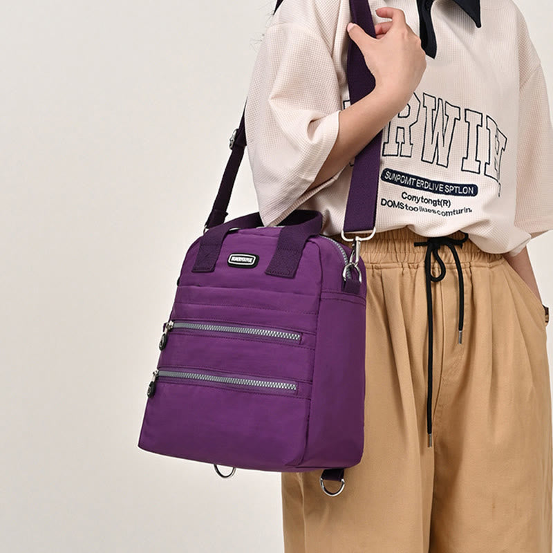 Mehrzweck-Rucksack für Damen, wasserdichte, tragbare Schultertasche aus Nylon