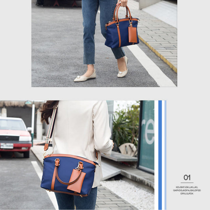 Top-Griff-Tasche für Damen, weiche, tragbare Oxford-Umhängetasche