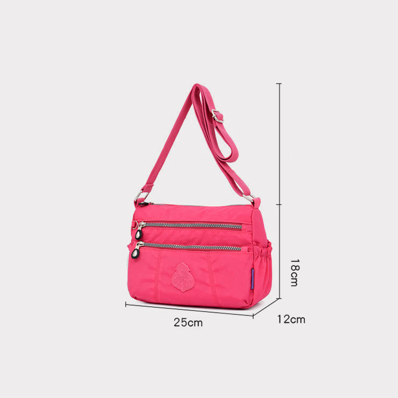 Umhängetasche für Damen, urban, lässig, zum Einkaufen, Nylontuch, Muttertasche