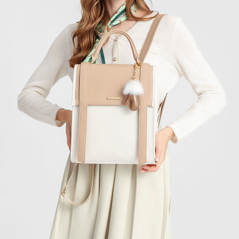 Lady Rucksack Textur Vegan Leder Frauen Stilvolle Reise Daypack - image 3