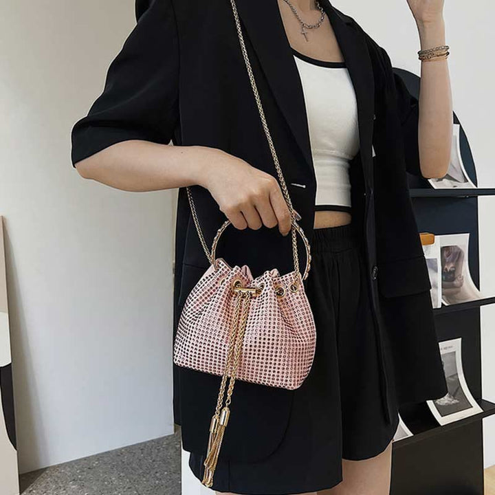 Top-Griff-Tasche für Damen Flash PU-Leder Casual Shopping Umhängetasche