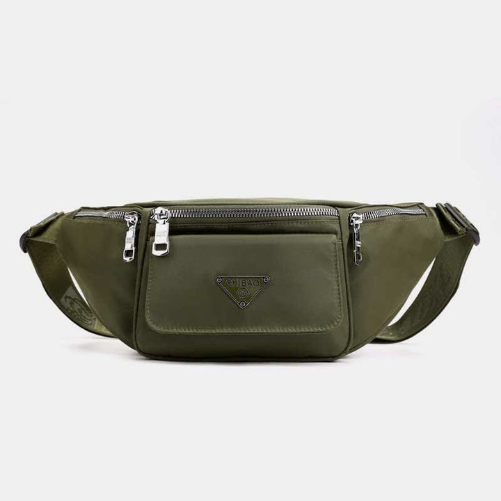 Nylon-Hüfttasche mit mehreren Taschen, leichte Brusttasche mit mehreren Tragemöglichkeiten, Hüfttasche