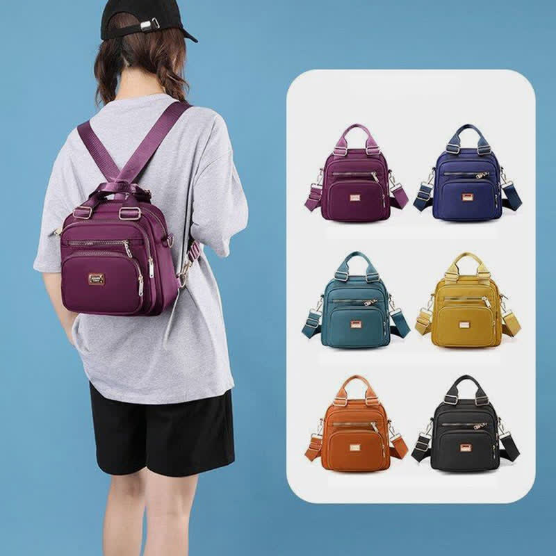 Umhängetasche für Damen, wasserdicht, mit mehreren Taschen, wandelbarer Handtaschen-Rucksack