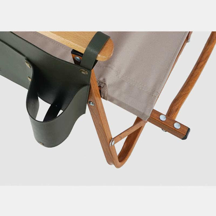 Tragbarer Outdoor-Lederstuhl-Armlehnen-Organizer Bottler-Halter für Camping-Reisen