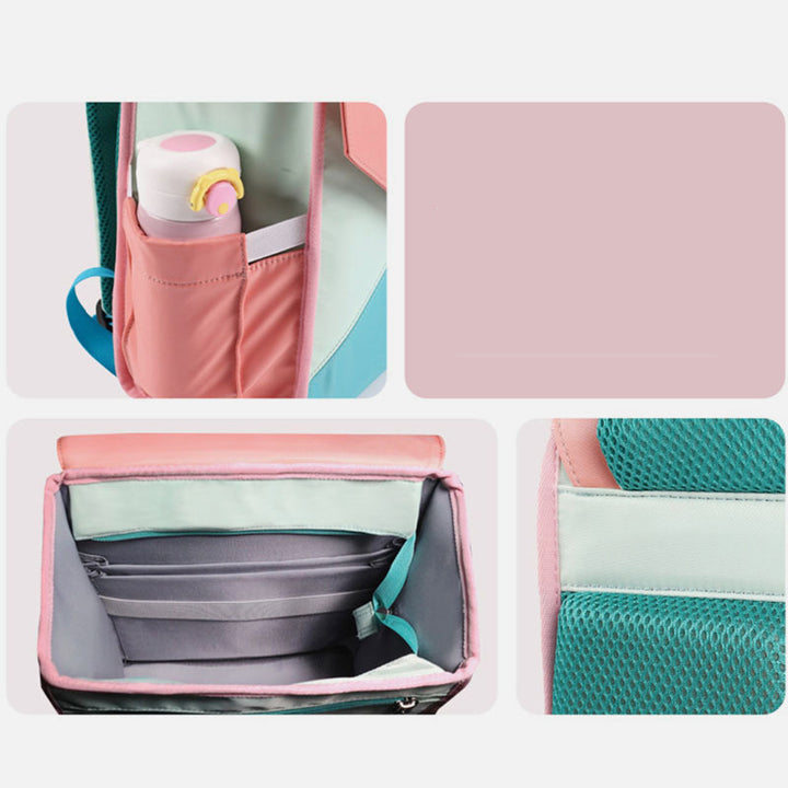 Kinderrucksack, bunt, für Mädchen, Rucksack, Büchertaschen, Mittelschule, Grundschule