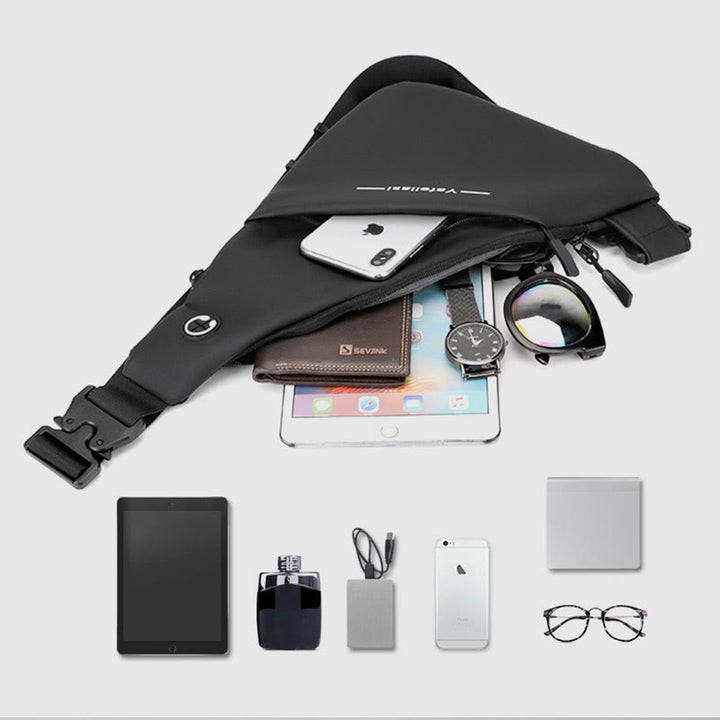 Schultertasche für Herren, wasserdicht, lässig, für den Außenbereich, Umhängetasche
